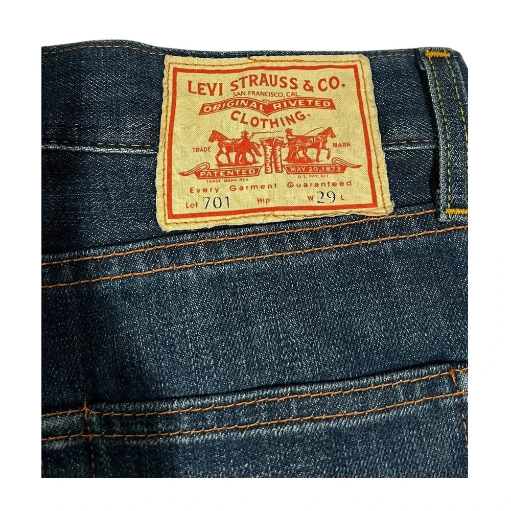 Levi's Vintage Clothing LVC 701 Selvedge Big E Jeans Dark Indigo Men's W29 Talon